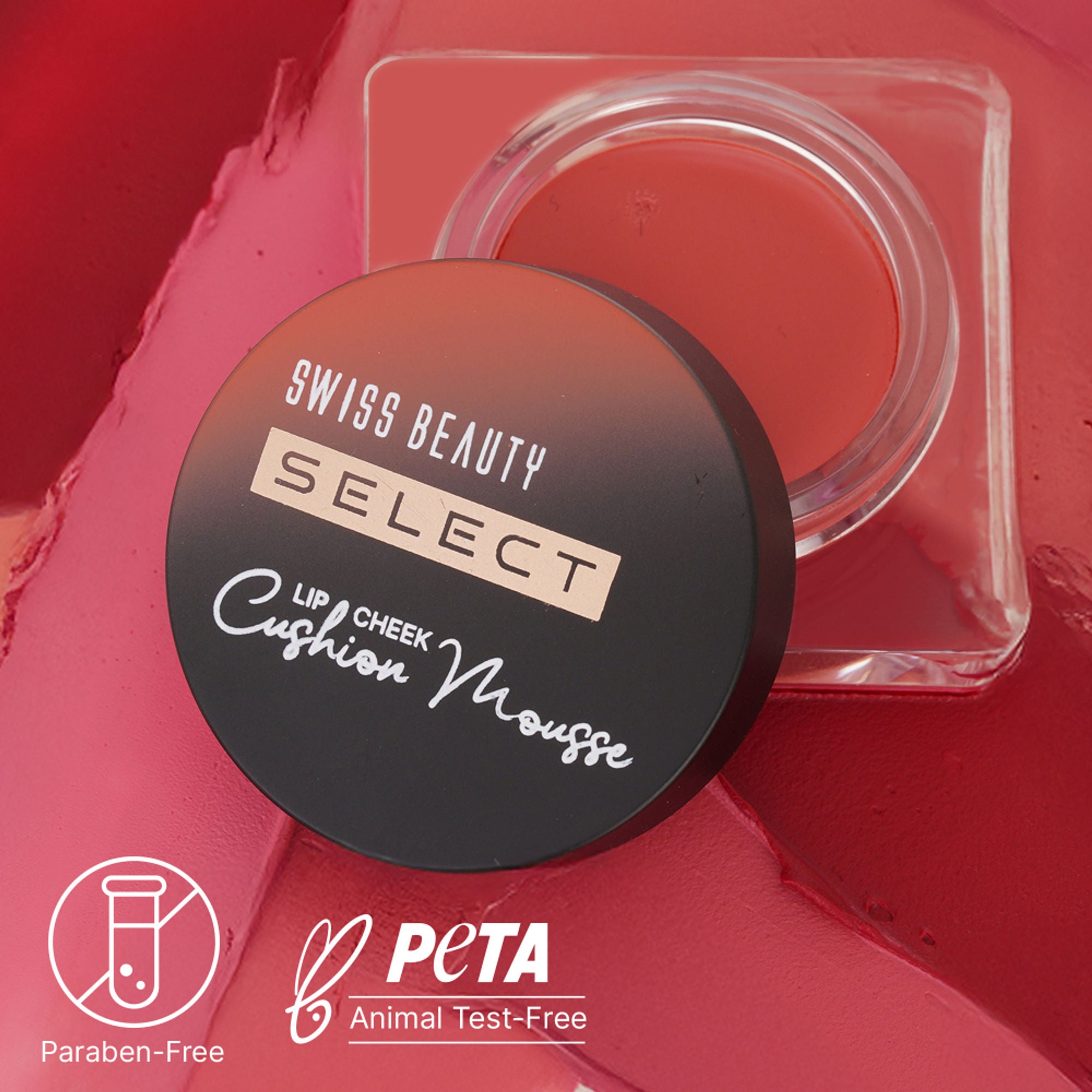 Swiss Beauty Select Lip And Cheek Cushion Mousse With Vitamin E - 2 Vogue Rose - Distacart