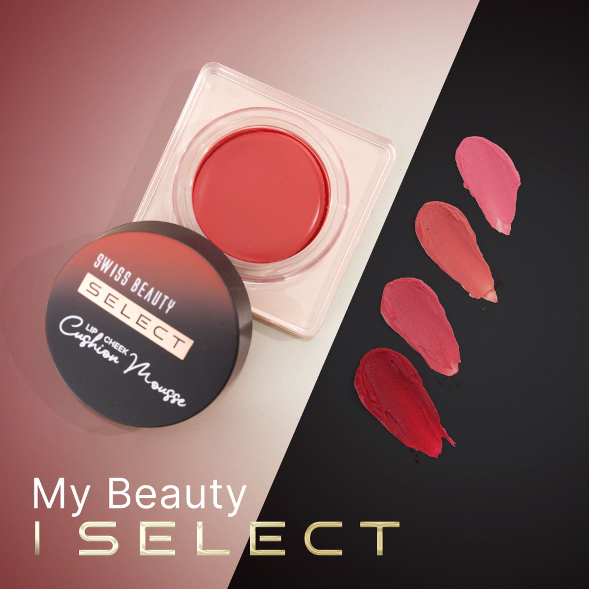 Swiss Beauty Select Lip And Cheek Cushion Mousse With Vitamin E - 2 Vogue Rose - Distacart