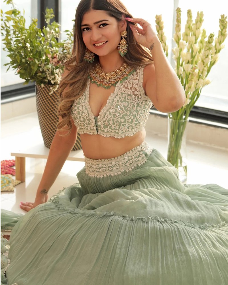 Lehenga Mart Glamorous Designer Lehenga Choli for Bridal and Bridesmaids Wedding Wear Choli - Distacart