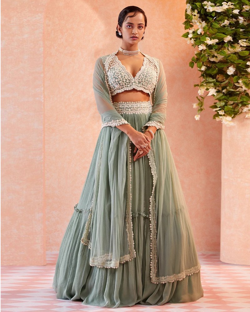 Lehenga Mart Glamorous Designer Lehenga Choli for Bridal and Bridesmaids Wedding Wear Choli - Distacart