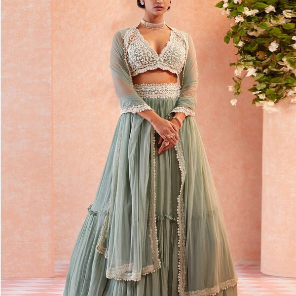 Lehenga Mart Glamorous Designer Lehenga Choli for Bridal and Bridesmaids Wedding Wear Choli - Distacart