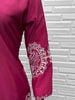 Anaita D Magenta Crape Readymade Salwar Suit With Embroidery Work - Dista