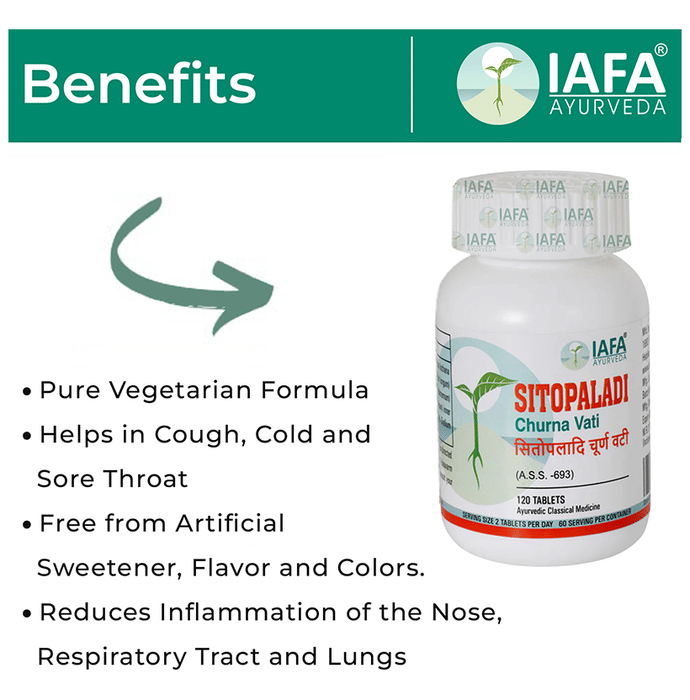 Iafa Ayuveda Sitopaladi Churna Vati