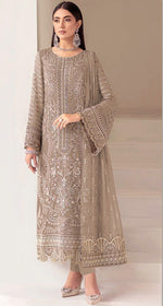 Thumbnail for Anaita Chiku Fox Georgette Suit With Embroidery Sequence & Khatli Work - Distacart