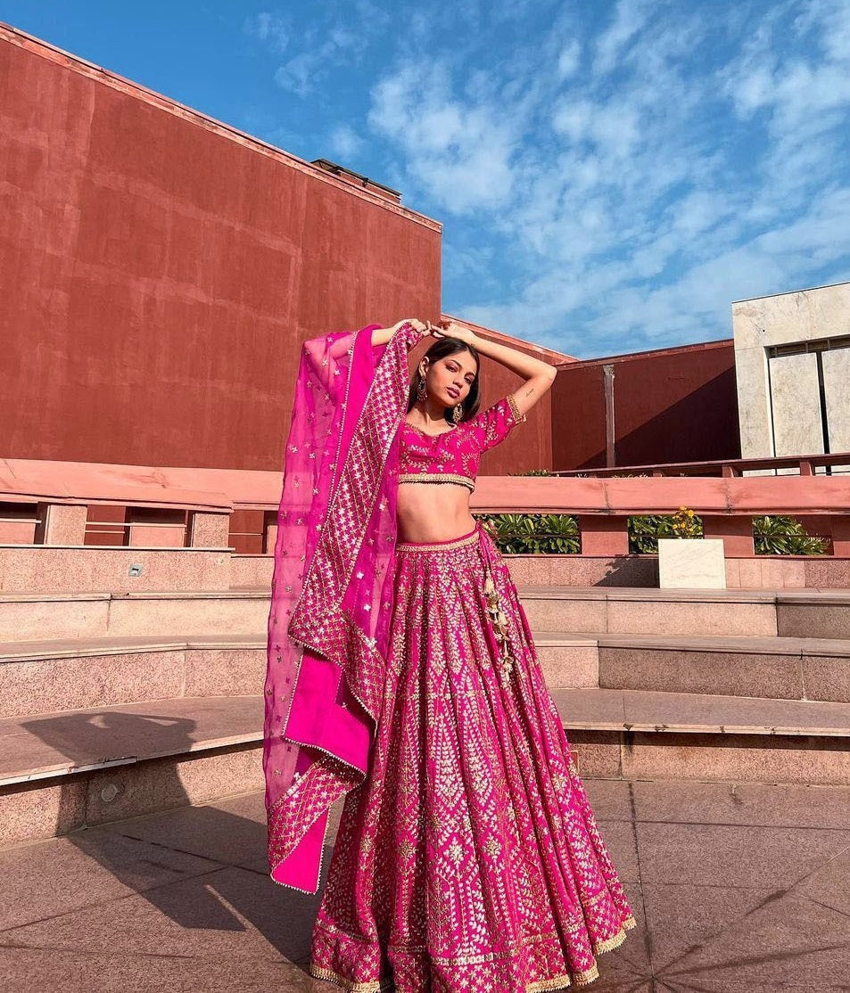 Lehenga Mart Glamorous Designer Lehenga Choli for Bridal and Bridesmaids Wedding Wear Choli - Distacart