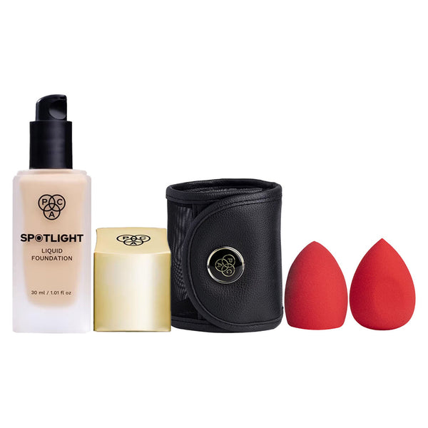 PAC Beauty Blender & Spotlight Liquid Foundation - Coconut Cloud Combo