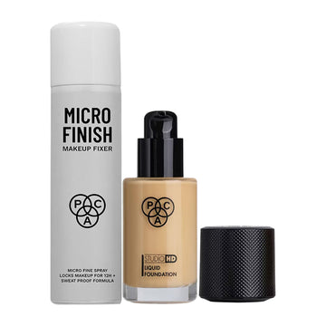 PAC Micro Finish Makeup Fixer & Studio HD Foundation - 1.4 Combo