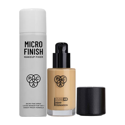 PAC Micro Finish Makeup Fixer & Studio HD Foundation - 1.4 Combo