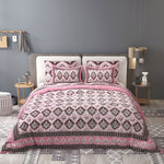 Thumbnail for Green Ethnic Motifs Cotton 200TC King Bedsheet With 2 Zipper Pillow Covers - King Size by House of Ree - Distacart