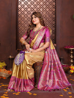 Thumbnail for Anaita Banarasi Tissue Silk Saree - Distacart