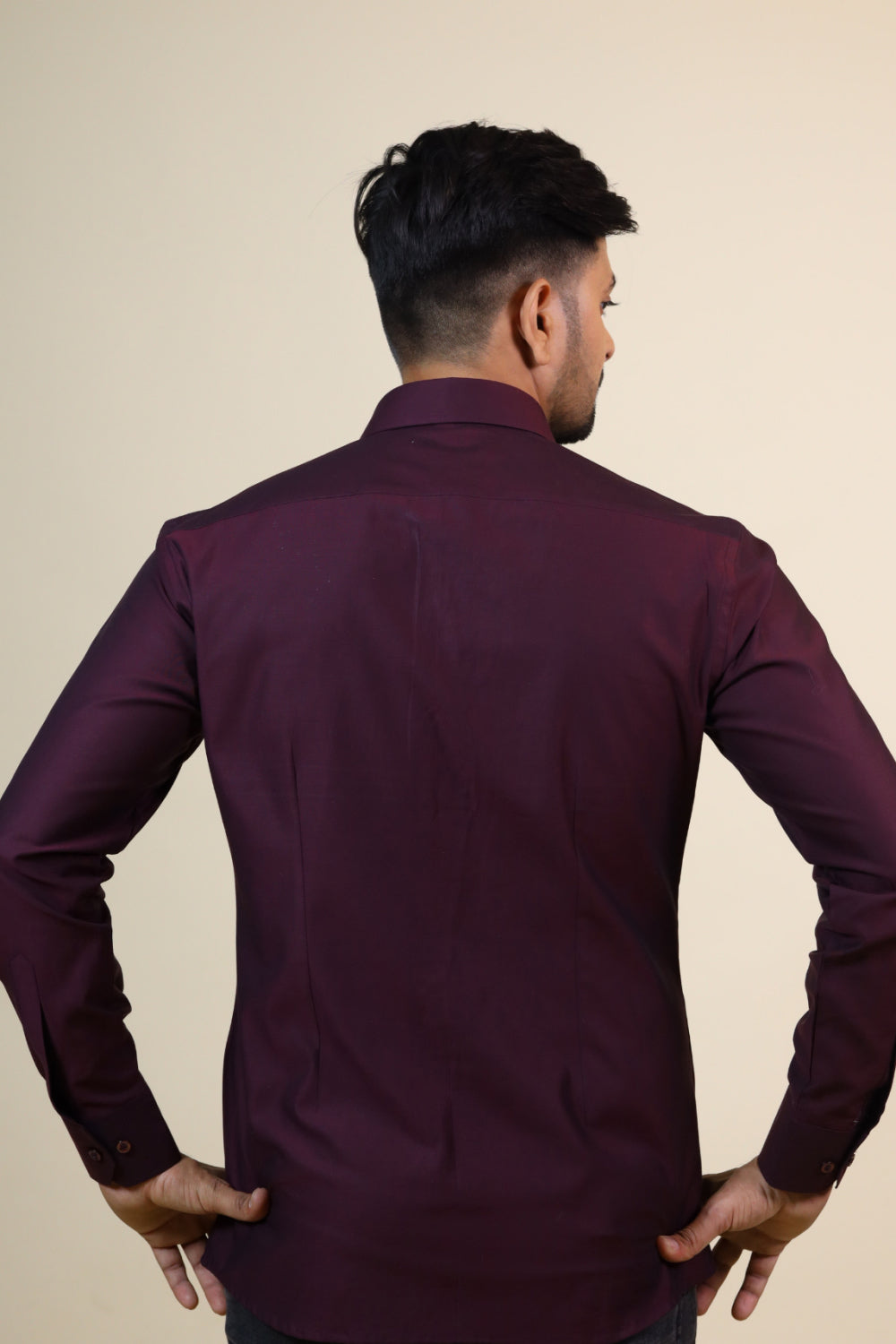 Mauvais Burgundy Shirt by Hilo Design