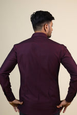 Thumbnail for Mauvais Burgundy Shirt by Hilo Design