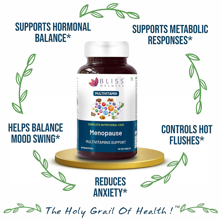 bliss welness menopause multivitamin support veg tablet