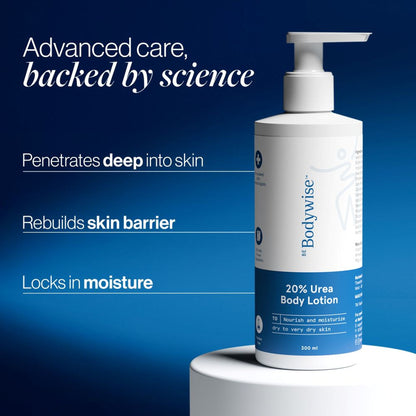 BeBodywise 20% Urea Body Lotion - Advanced Formulation - Dista