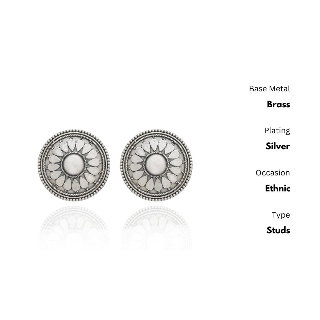 New Stylish Oxidized Gold-Polished Gold Studs Earrings for Womens by House of Ree - Distacart