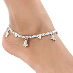 Thumbnail for AanyaCentric Silver Plated Traditional Anklets Payal - Classic and Stylish for Women and Girls - Distacart