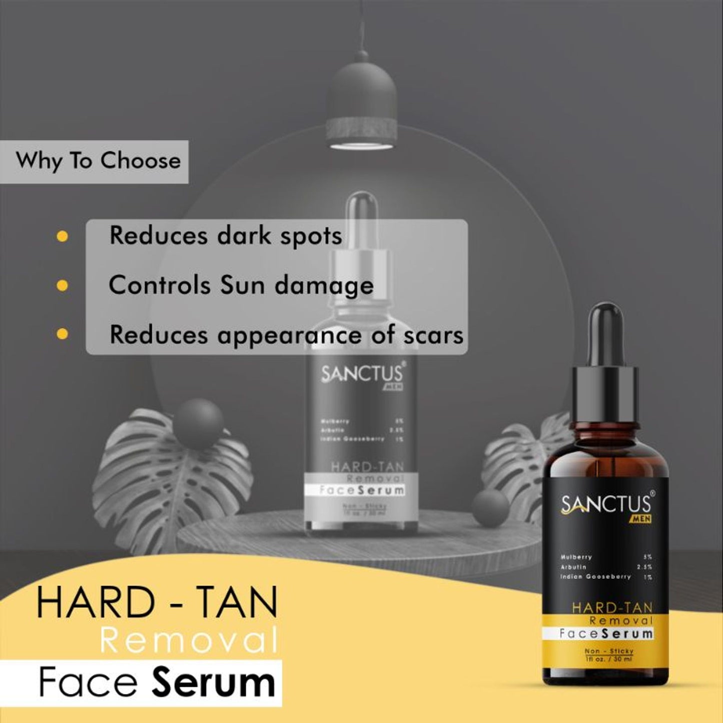 SANCTUS Hard Tan Removal Face Serum - Distacart