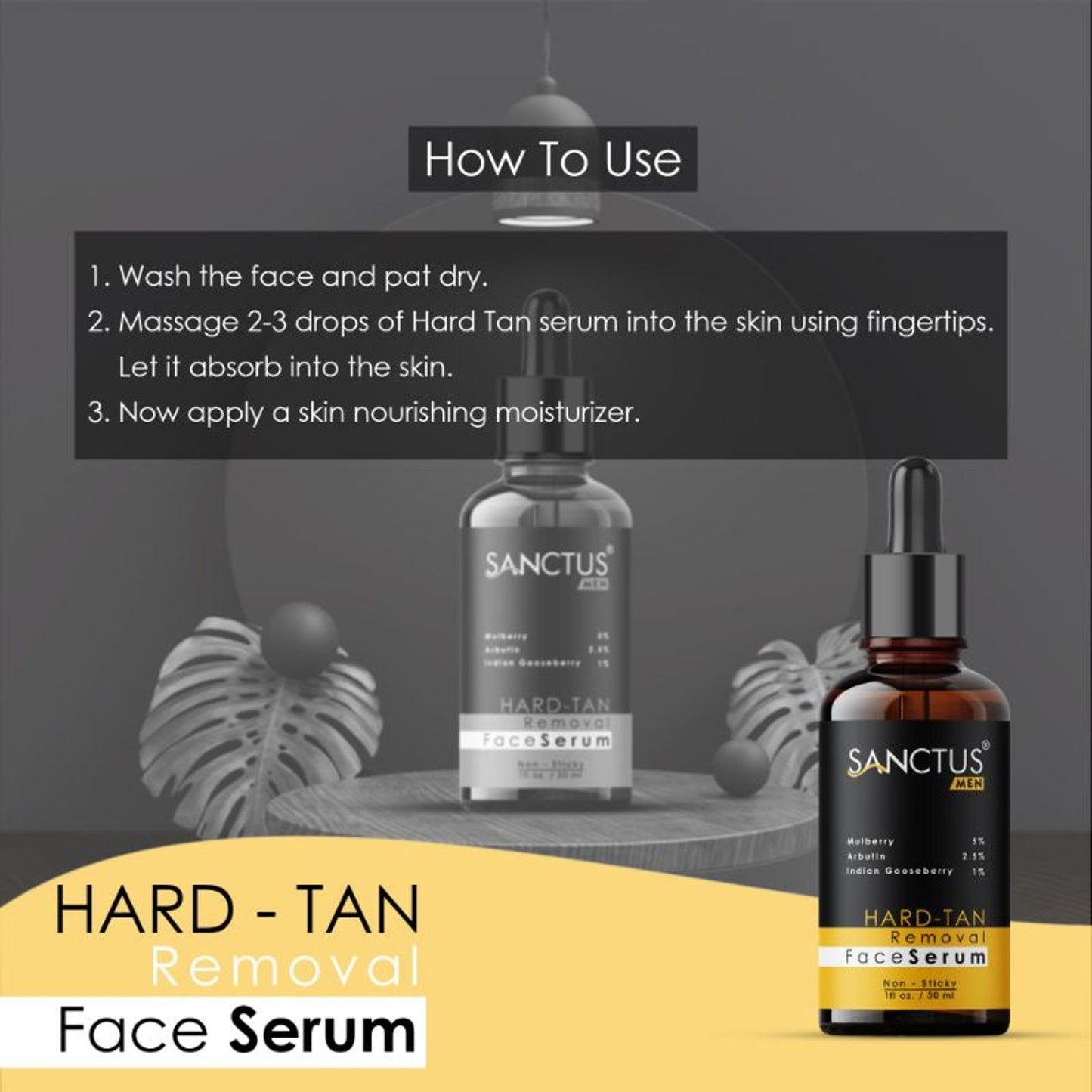 SANCTUS Hard Tan Removal Face Serum - Distacart