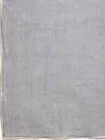 Thumbnail for Anouk Women Grey Ethnic Motifs Embroidered Straight Kurta with Palazzos Dupatta - Distacart
