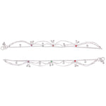 Thumbnail for AanyaCentric Silver Plated Traditional Anklets Payal - Classic and Stylish for Women and Girls - Distacart