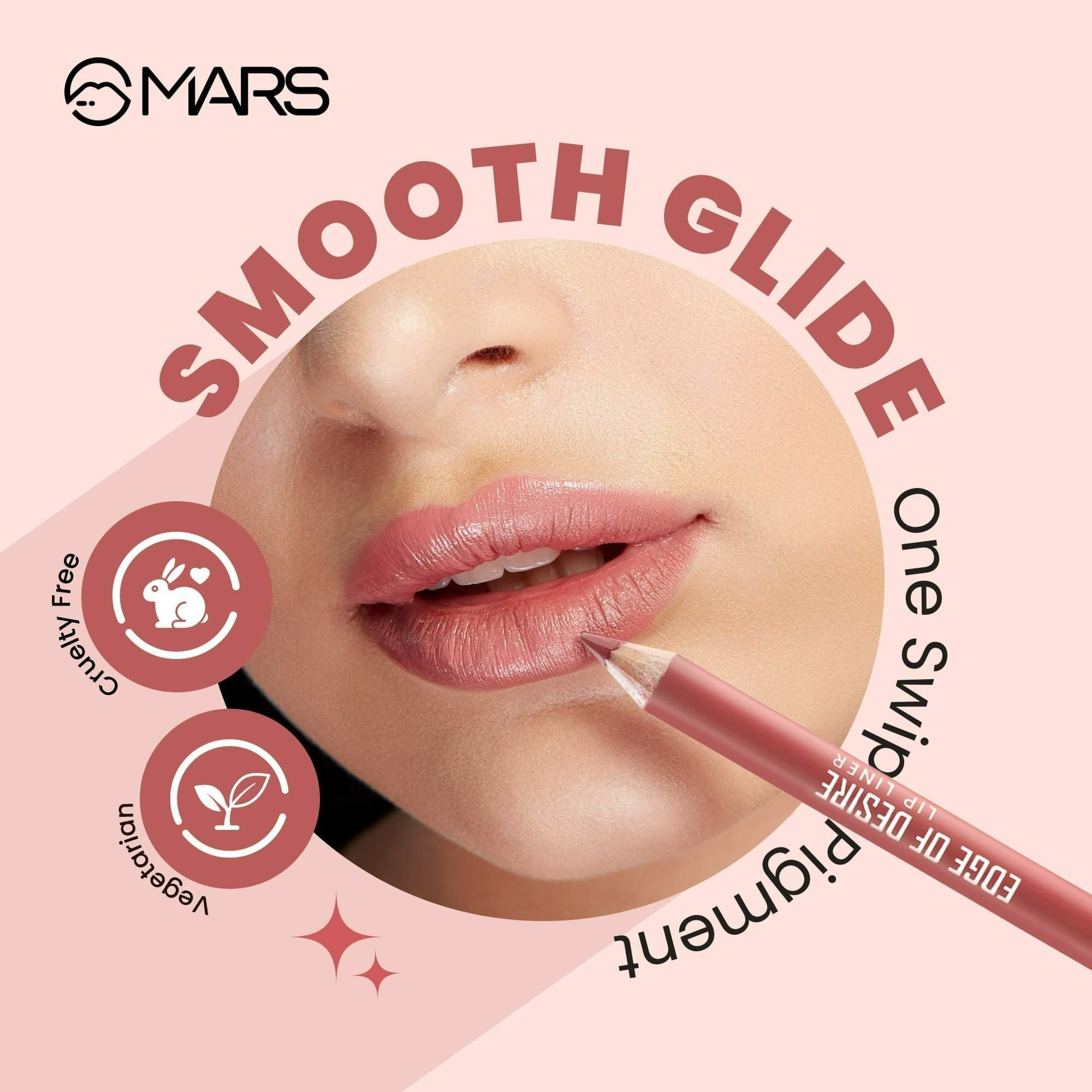 MARS Cosmetics Edge of Desire Lip Liner With Holder - Set A - Distacart