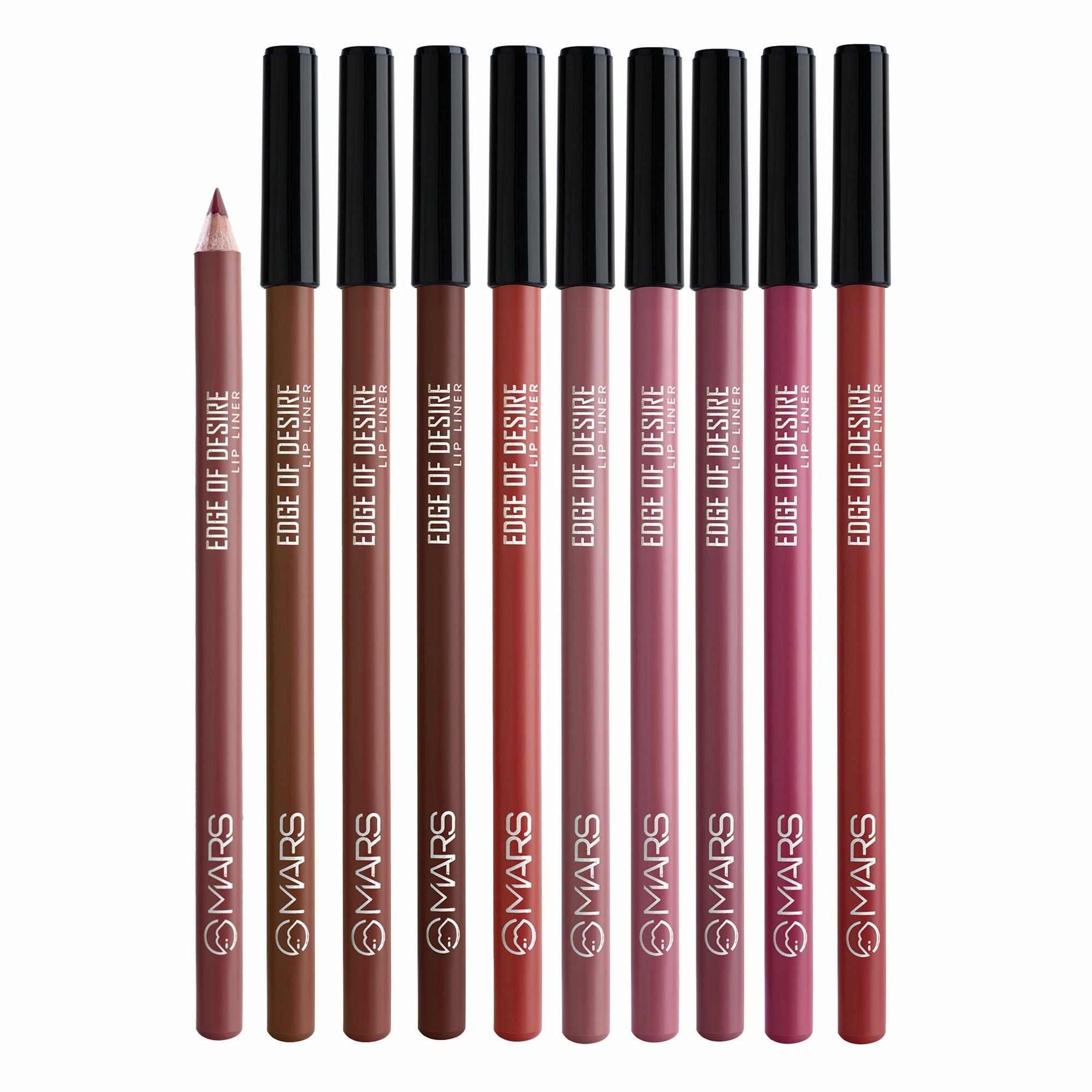 MARS Cosmetics Edge of Desire Lip Liner With Holder - Set B