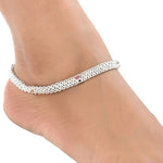 Thumbnail for AanyaCentric Silver Plated Traditional Anklets Payal - Classic and Stylish for Women and Girls - Distacart