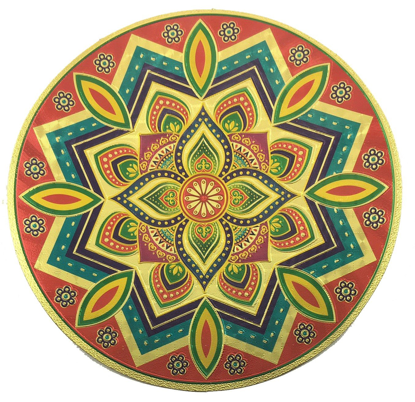 Stickerbazaar Micro Golden Embossing Rangoli Stickers - Distacart