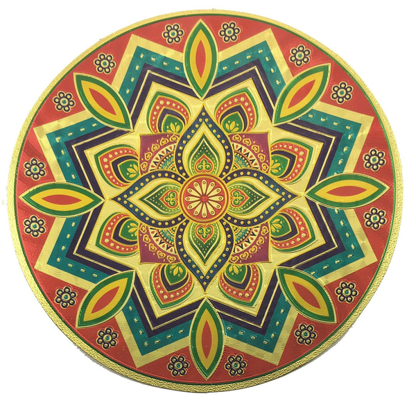 Stickerbazaar Micro Golden Embossing Rangoli Stickers - Distacart