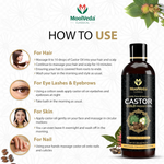 Thumbnail for Moolveda Pure Cold Pressed Castor Hair Oil For Hair Growth - Distacart