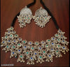 Tehzeeb Creations Women's Silver Colour Oxidised Necklace And Earring With Multi Beads - Distacart