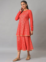 Thumbnail for AURELIA Ethnic Motifs Printed Fit & Flare Midi Dress