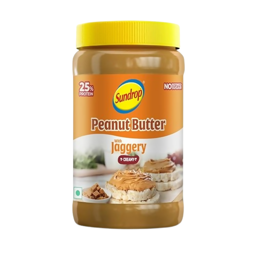 Sundrop Peanut Butter With Jaggery, Creamy - Dista