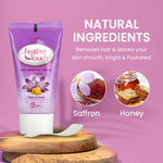 Thumbnail for VI-JOHN Feather Touch Saffron & Honey Hair Removal Cream for Women for Dry Skin, Suitable for Legs, Underarms, Bikini Line, Arms