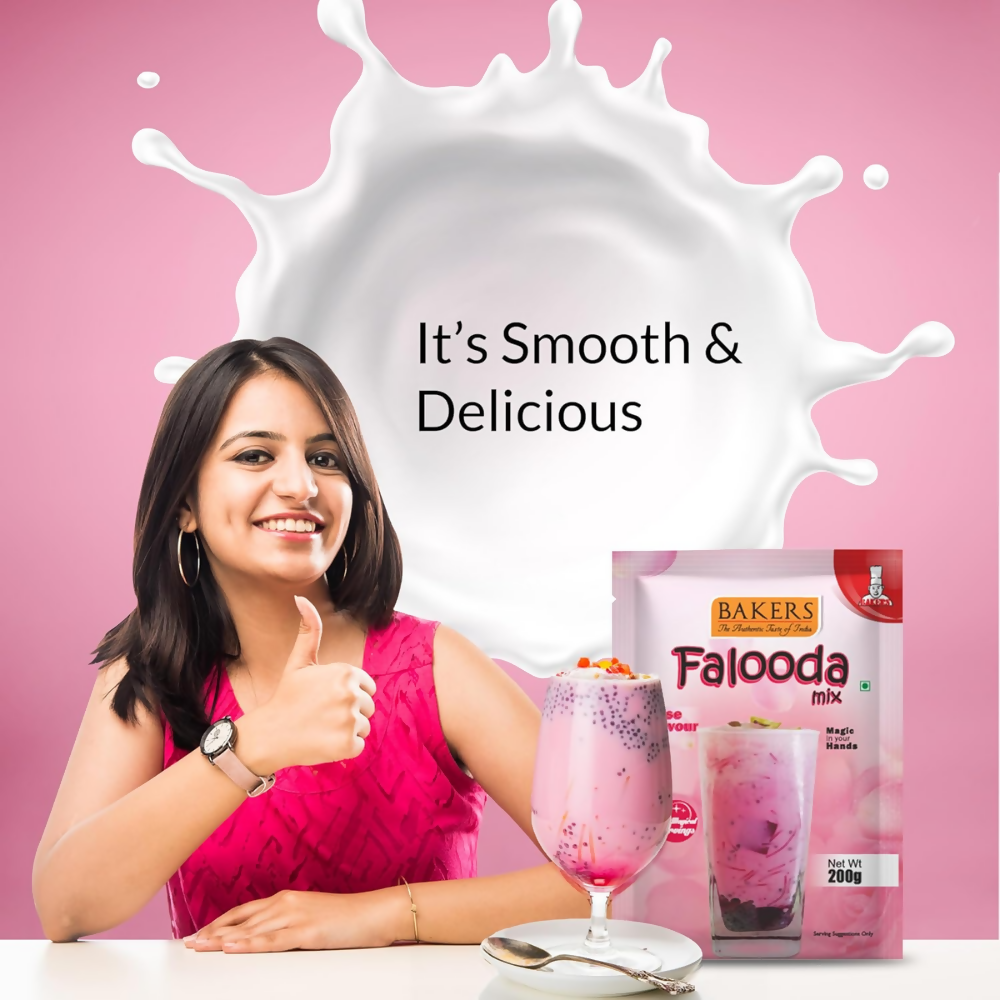 BAKERS Rose Flavored Falooda Mix - Dista