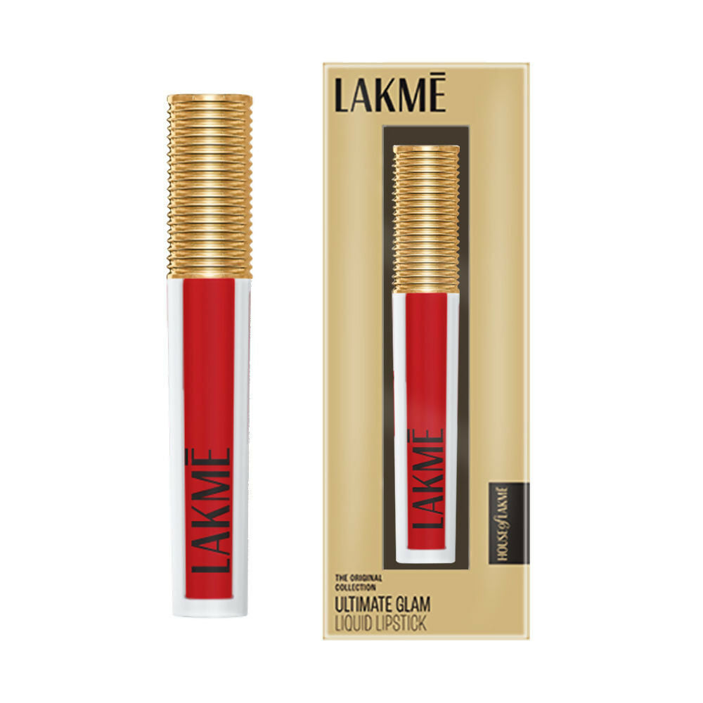 Lakme Ultimate Glam Matte Liquid Lipstick - Red Carpet - Distacart