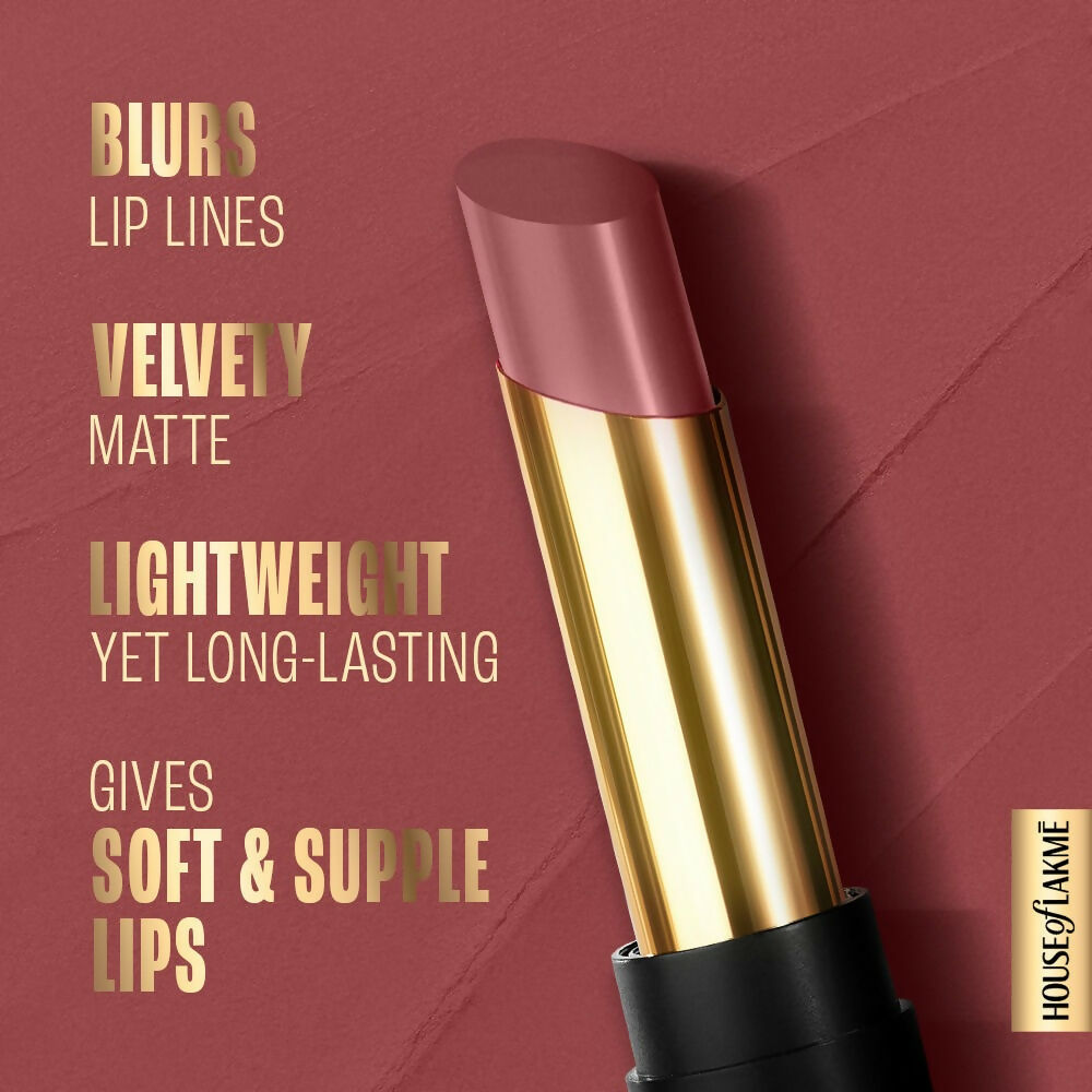 Lakme Absolute Beyond Matte Lipstick - 302 Nude Nectar - Distacart