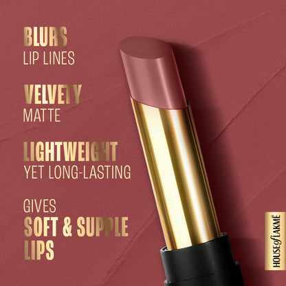 Lakme Absolute Beyond Matte Lipstick - 302 Nude Nectar - Distacart