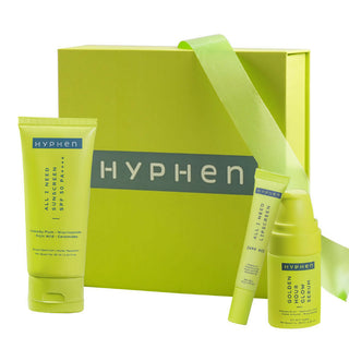 Hyphen By Kriti Sanon Daily Glow Essentials Gift Kit with Complete Skin Care Routine, with Face Serum, Moisturizing Sunscreen SPF & Lip Balm - Distacart