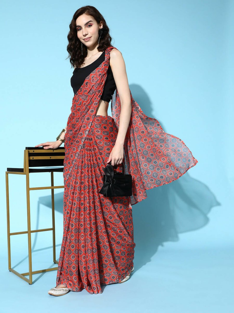 Ahalyaa Women's Traditional wear Saree - Mustard - Distacart
