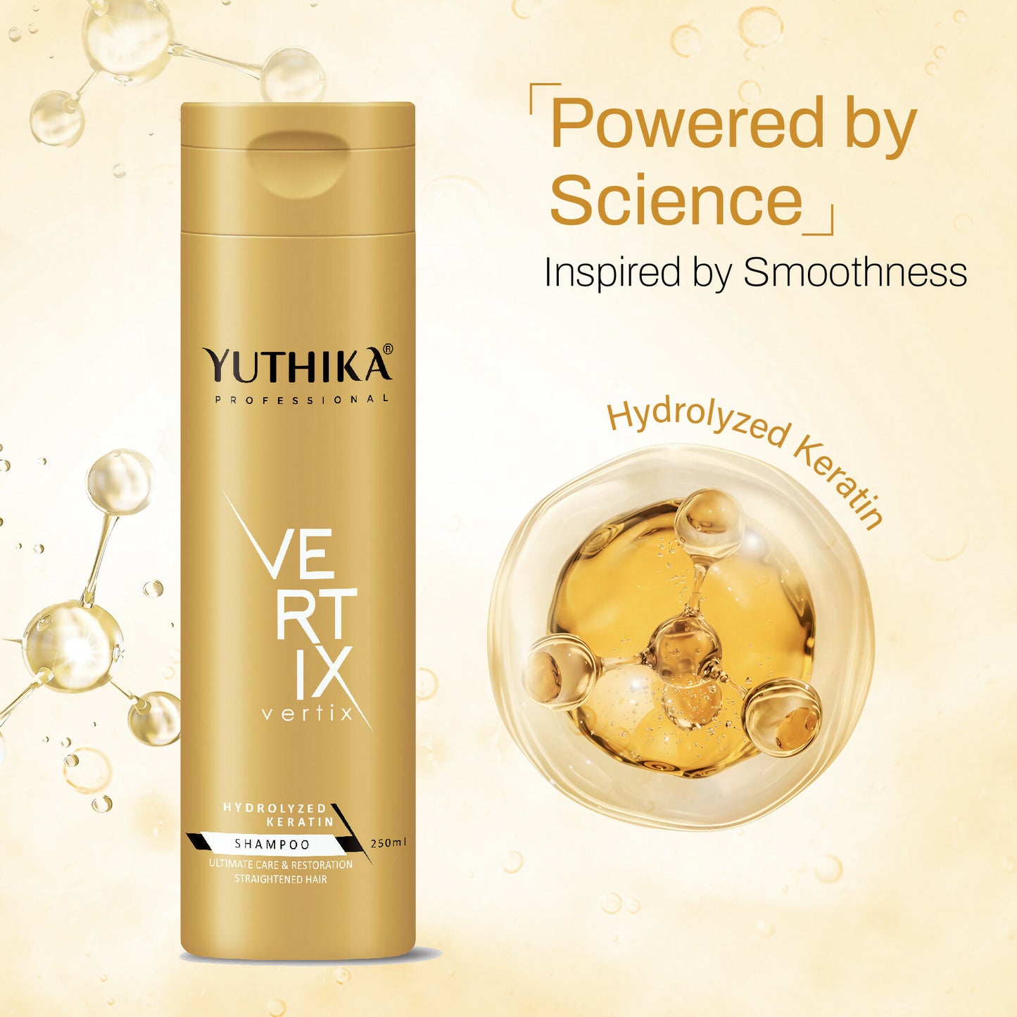 Yuthika Professional Vertix Hydrolyzed Keratin Shampoo - Distacart