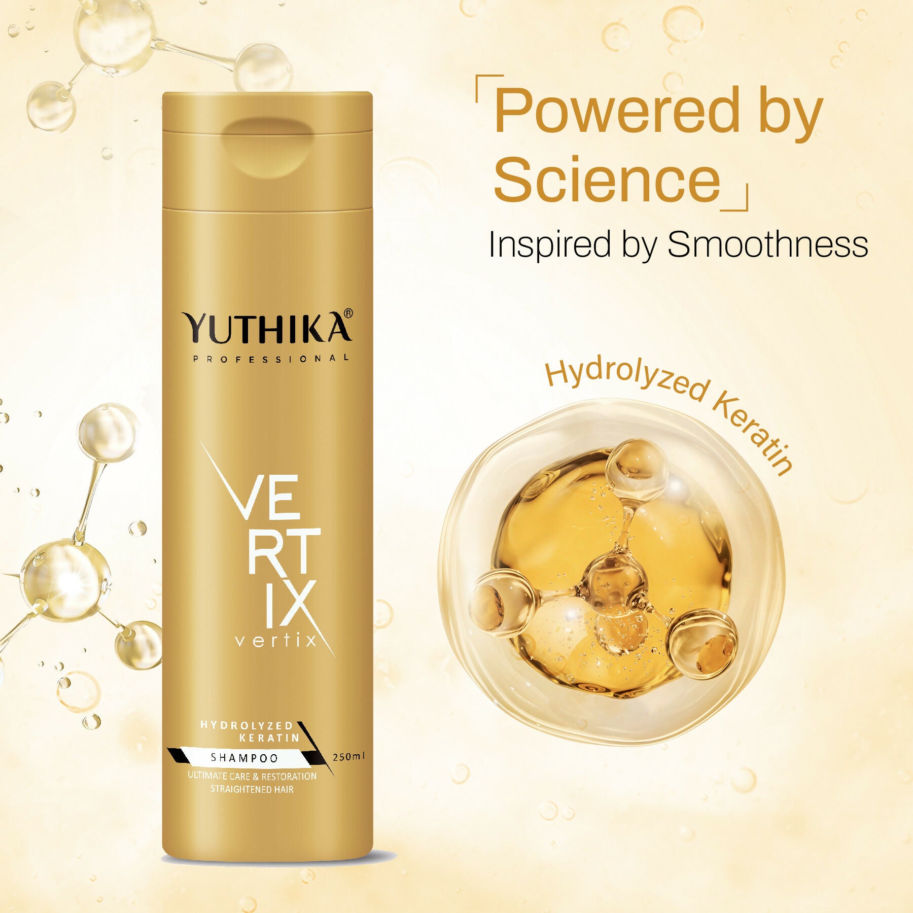 Yuthika Professional Vertix Hydrolyzed Keratin Shampoo - Distacart