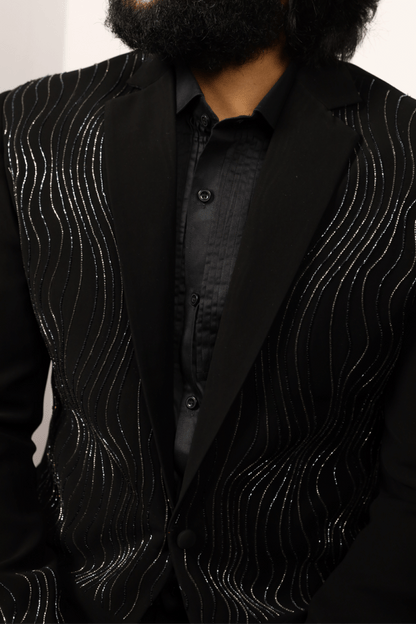 Alish - Embroidered Blazer - Distacart