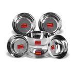 Thumbnail for Sumeet Stainless Steel Solid Bowl Set - Dista