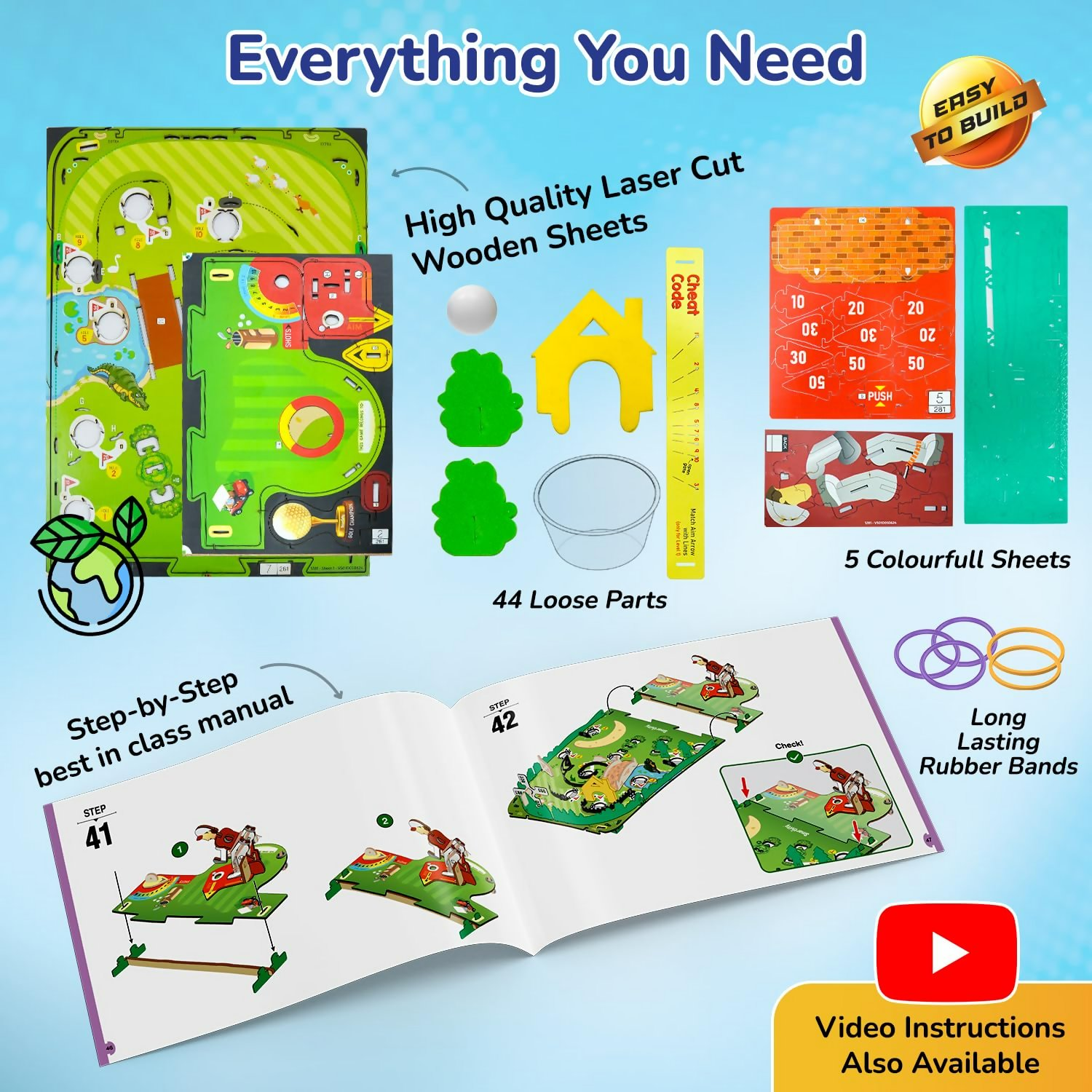 Smartivity Mini Golf Tabletop Game for Kids 6-12 Years Old - Distacart
