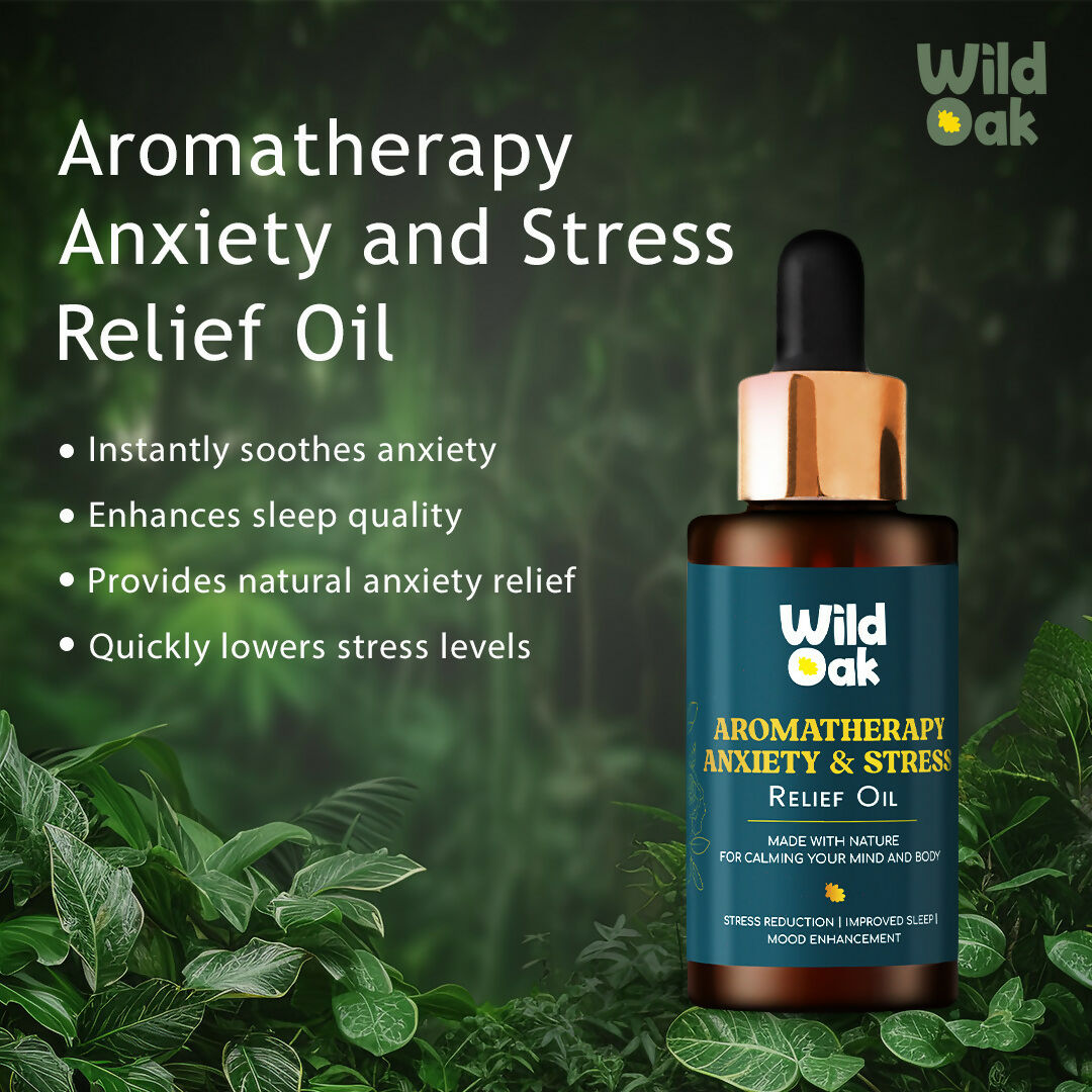 Wild Oak Aromatherapy Anxiety & Stress Relief Oil - Distacart