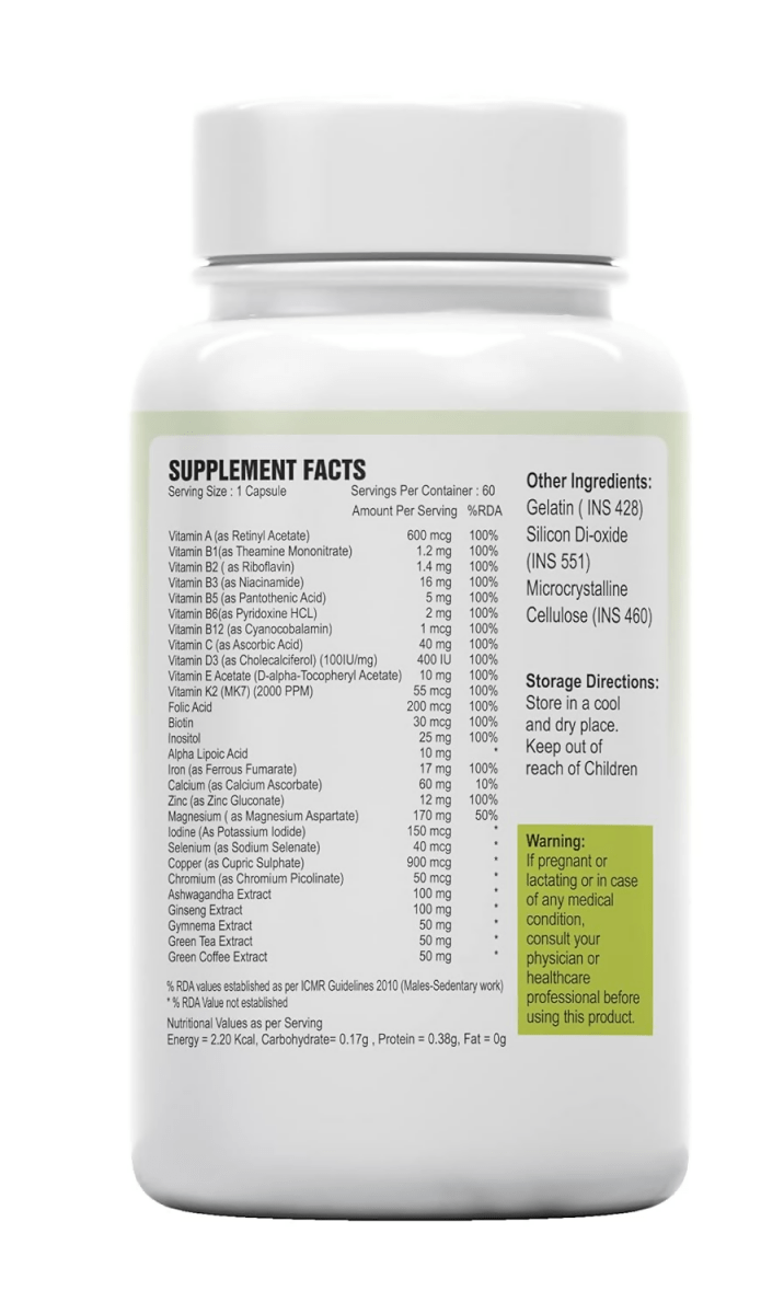 Alpspure Nutra Multivitamin Capsules - Distacart