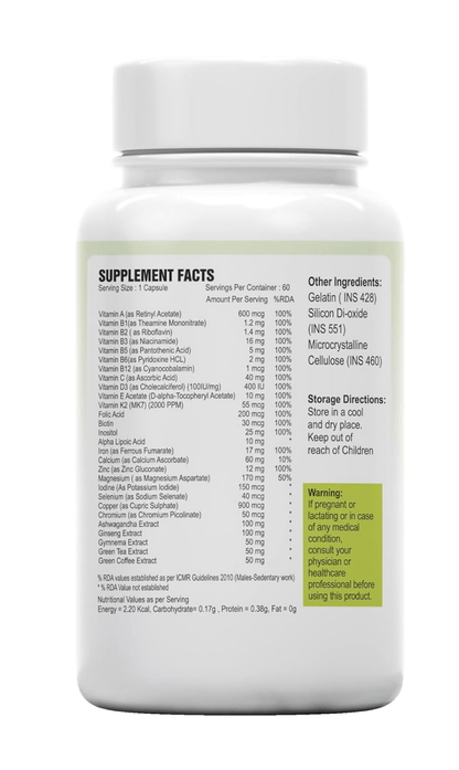 Alpspure Nutra Multivitamin Capsules - Distacart