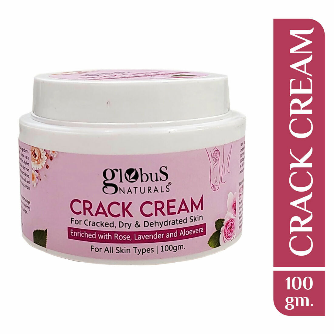 Globus Naturals Crack Cream Rose - Distacart