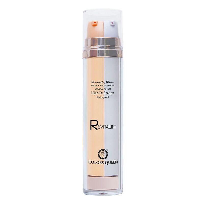 Colors Queen Revitalift Illuminating Primer Base + Foundation - 03 Sheer Ivory - Distacart